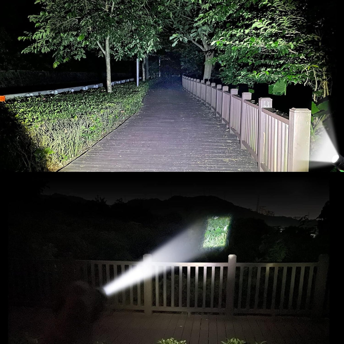 Rechargeable LED Tactical Flashlight 2000 Lumens Waterproof Work Light
