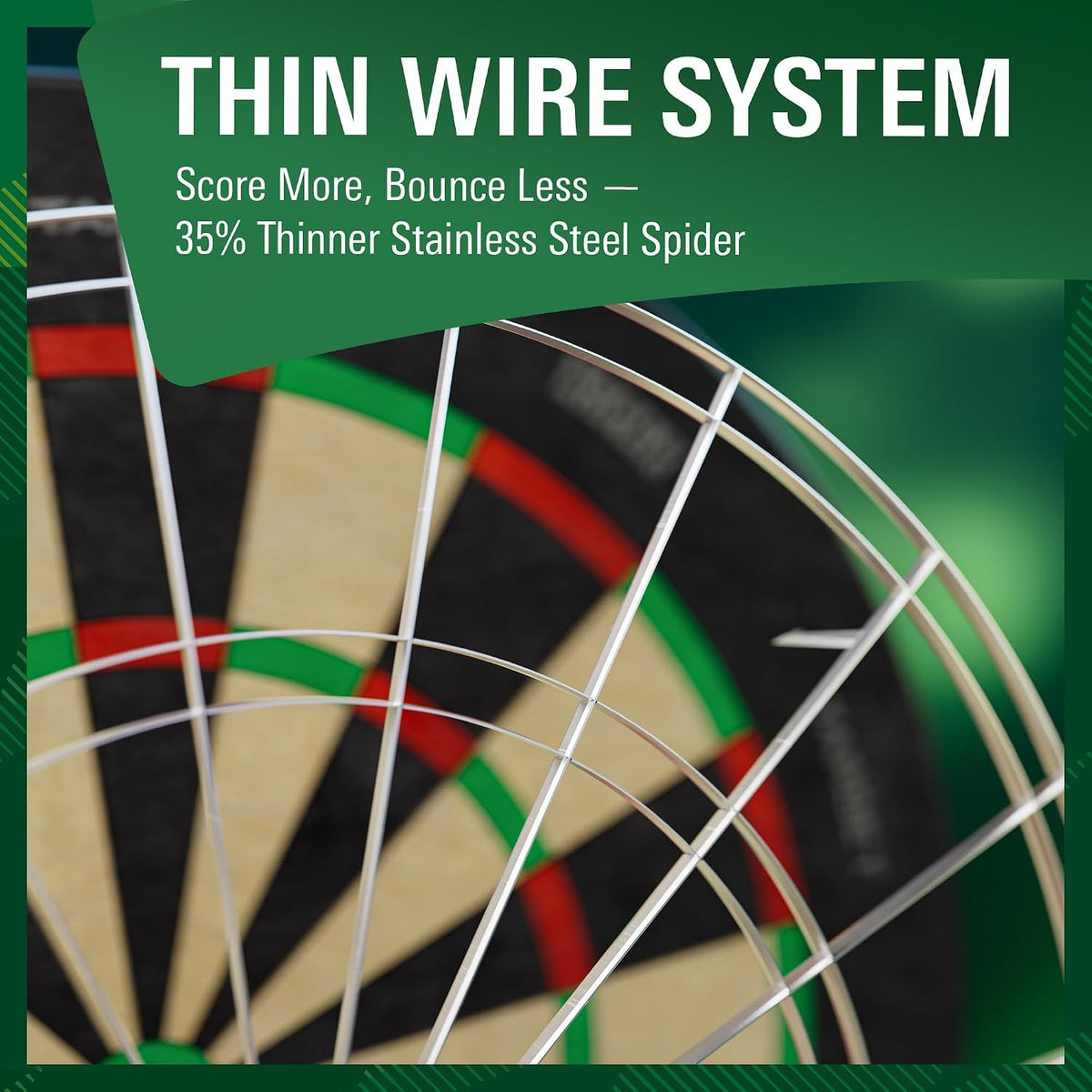 Dartboard - Steel Tip Self-Recovering Sisal Bristle with Ultra-Thin Wire