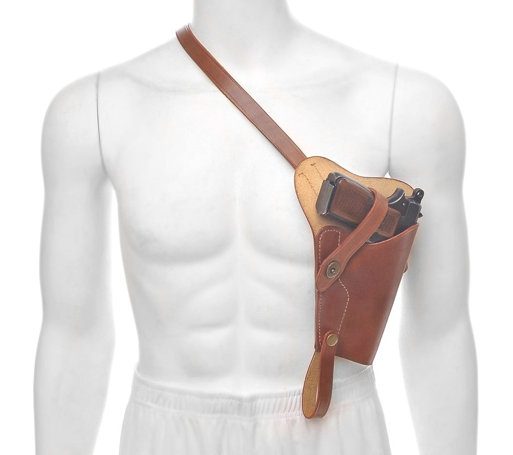Leather Shoulder Holster Fits Browning Hi Power Springfield SA-35
