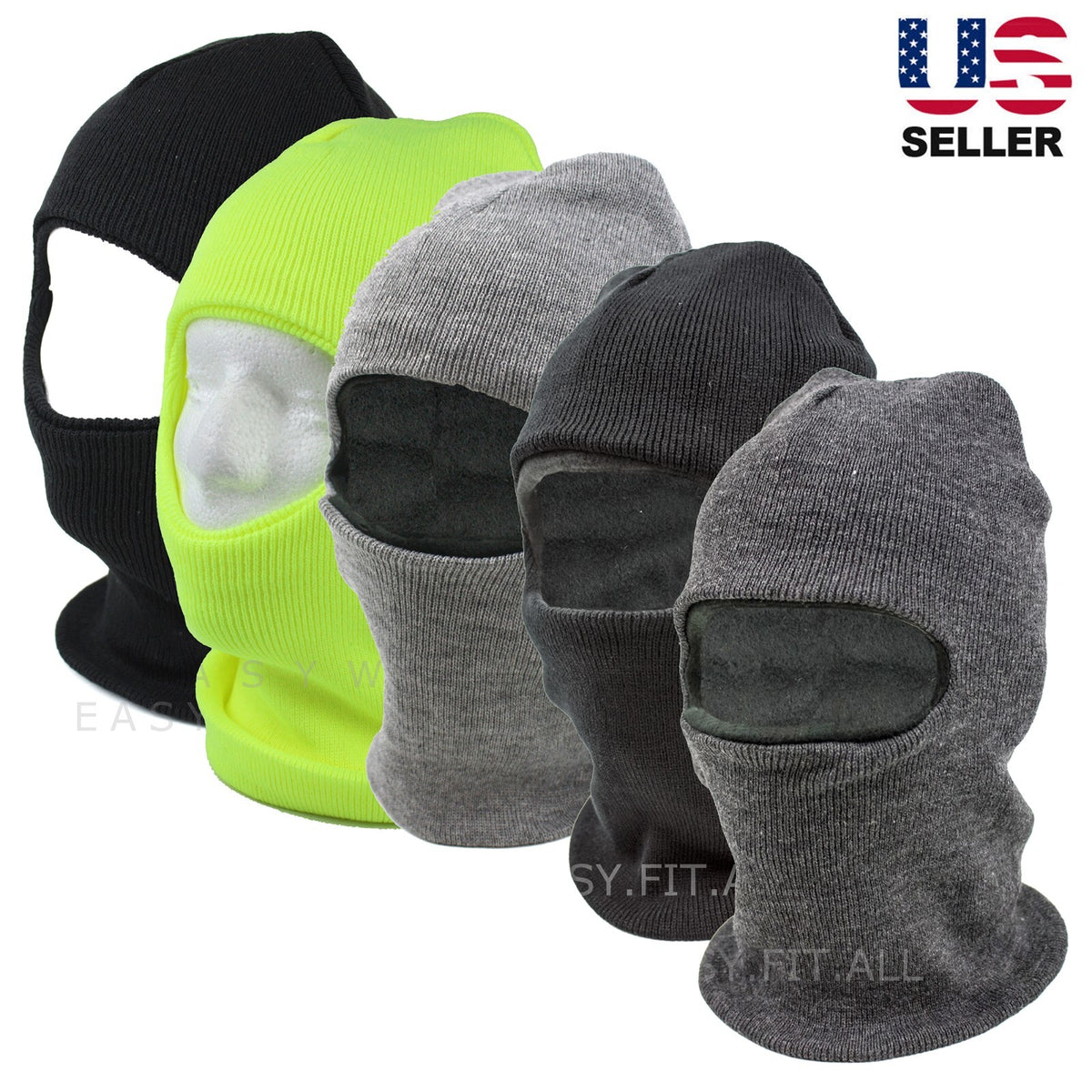 Full Face Ski Mask Hat Fleece Lined Balaclava Winter Hat Tactical Mask