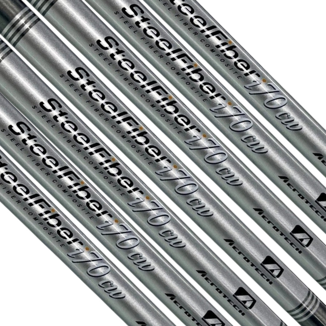 Golf Iron Shaft Set for SteelFiber i70CW Taper Tip - Multiple Flex & Variants