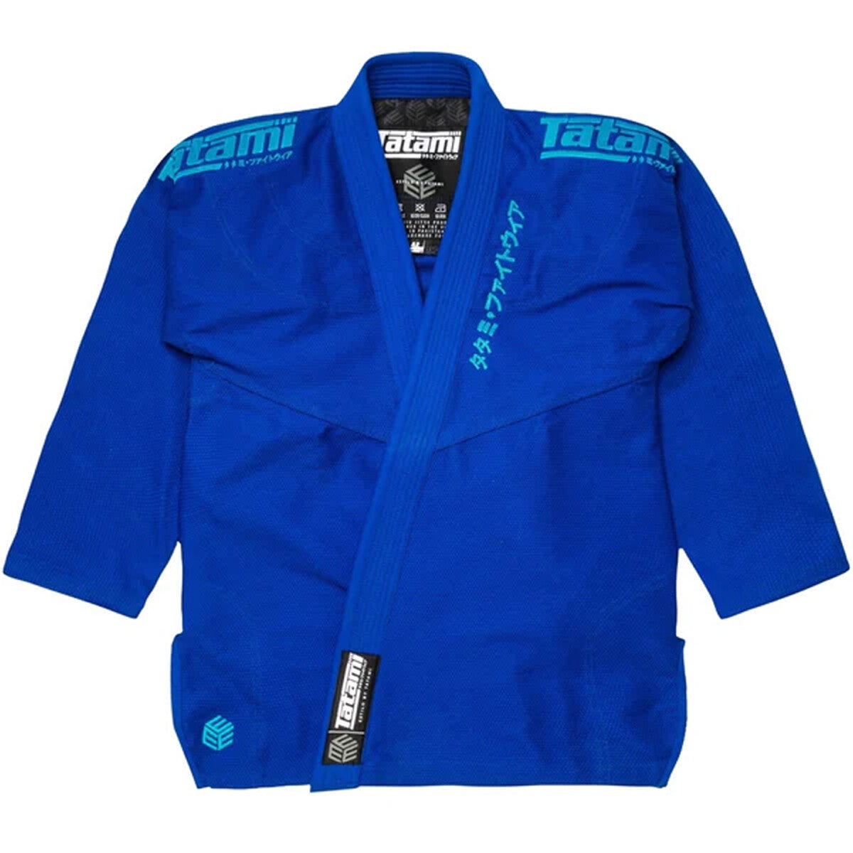 Tatami Fightwear Estilo Black Label BJJ Gi with Blue Jacket - Multiple Sizes