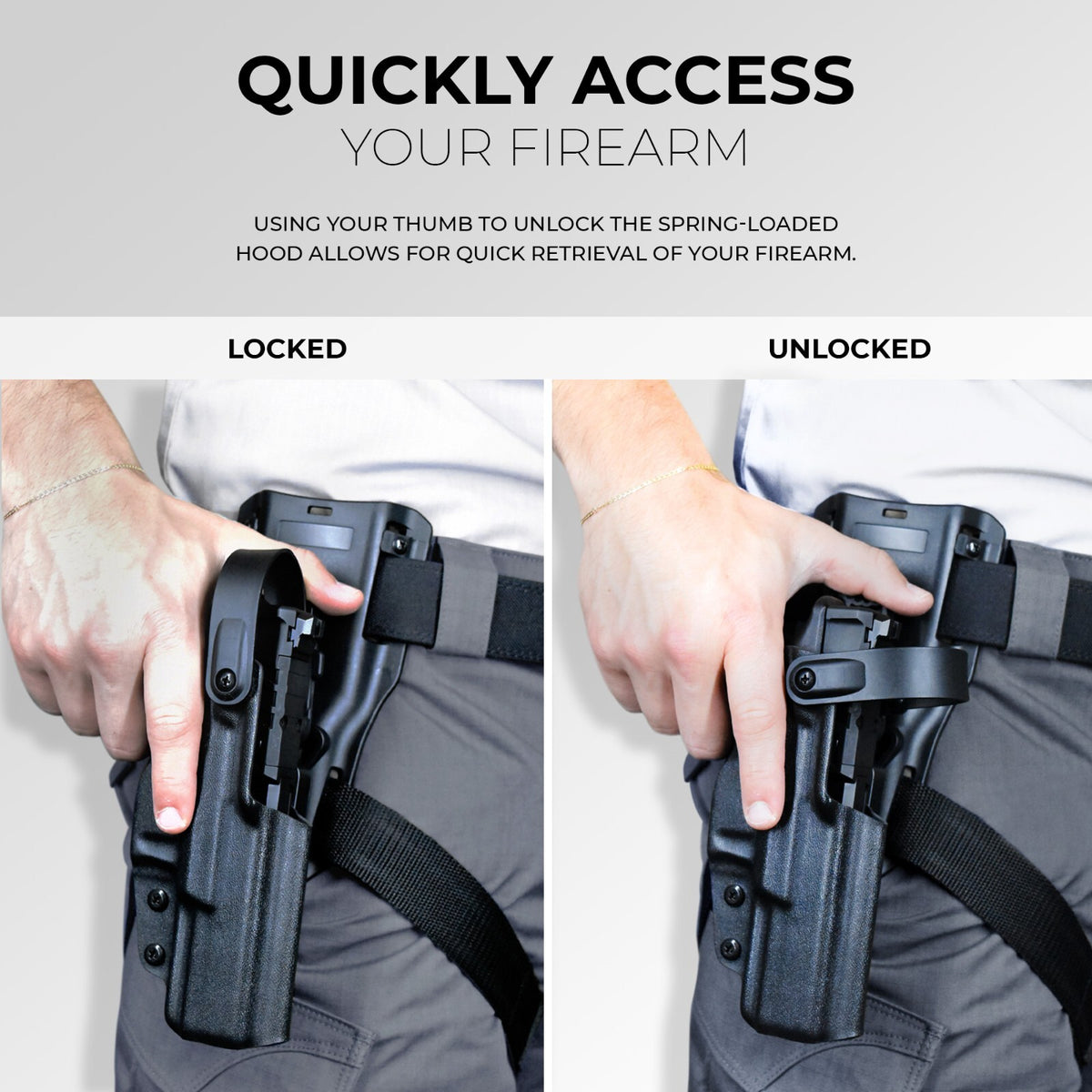 Tactical Drop & Offset Holster for Springfield Armory Echelon – Level II Duty