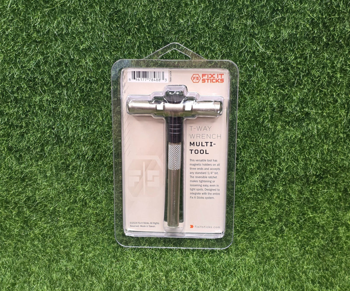 Ratchet T-Way Wrench with Locking Hex Drive for Fix It Sticks - 1/4" Bits