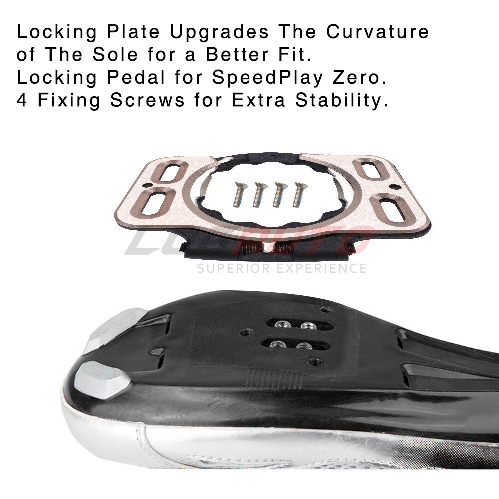 Bike Cleat Covers for SpeedPlay Zero Road Cycling Pedals - Aluminum & Resin