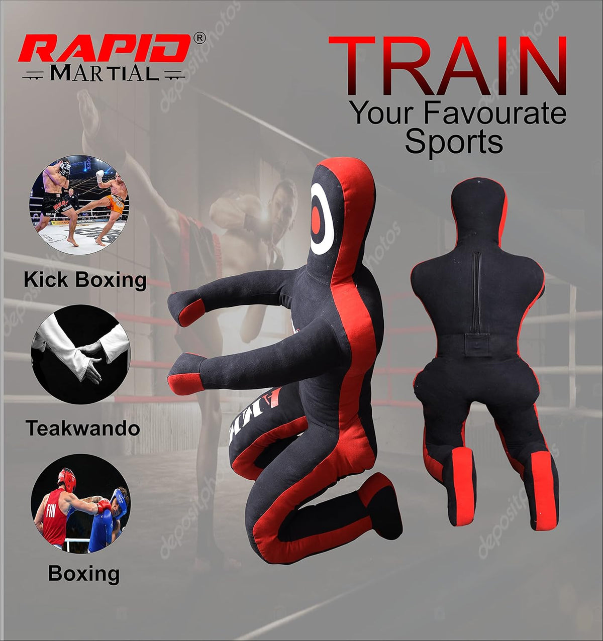 Grappling Dummy for MMA BJJ Jiu Jitsu Training - 5ft Submission Dummy