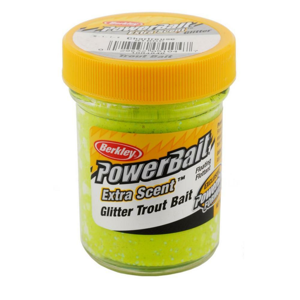 PowerBait Glitter Trout Bait Extra Scent 1.75 oz Multiple Colors