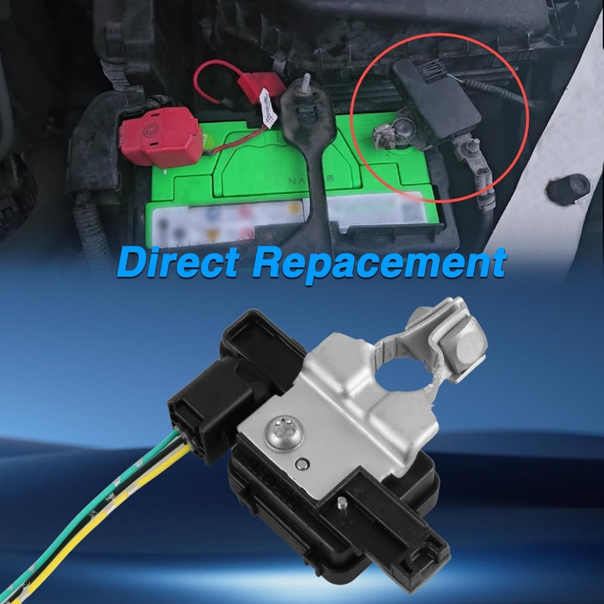 Battery Sensor with Pigtail Connector for Honda Accord 2013-2020