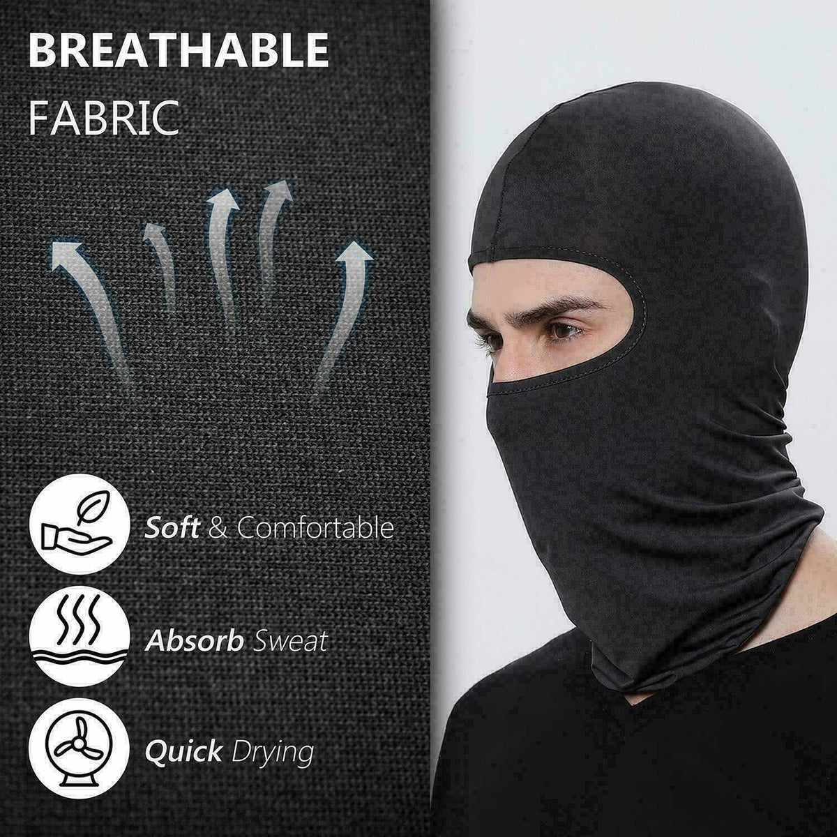 Lightweight Tactical Balaclava Mask Full Face Motorcycle Helmet Cover