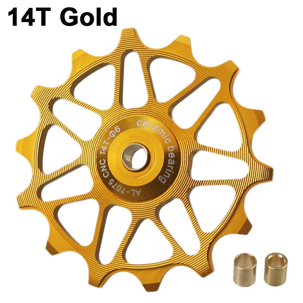 Bike Rear Derailleur Pulley 12T 14T Ceramic Bearing Guide Wheel Parts