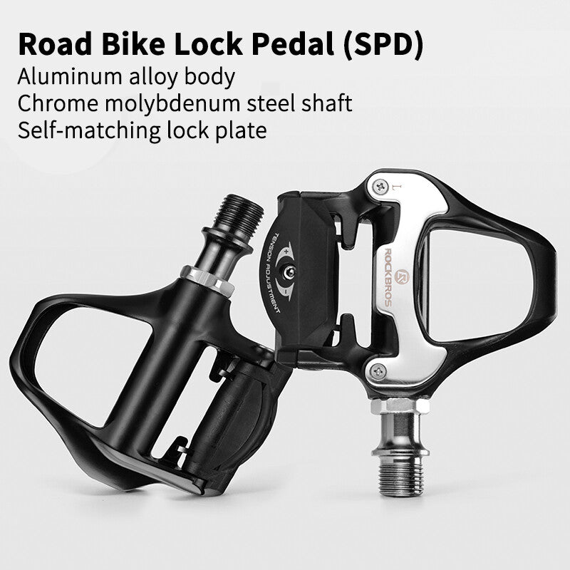 Road Bike Clipless Pedals with Shimano SPD Cleats Sealed Bearings - RockBros