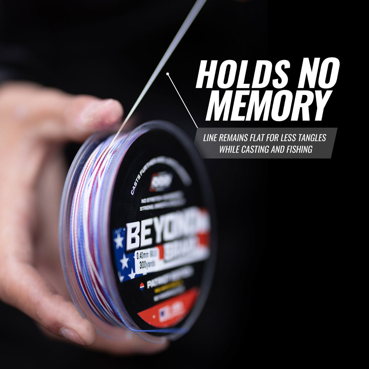 Braided Fishing Line - No Fade, High Sensitivity, Multiple Colors & Lengths