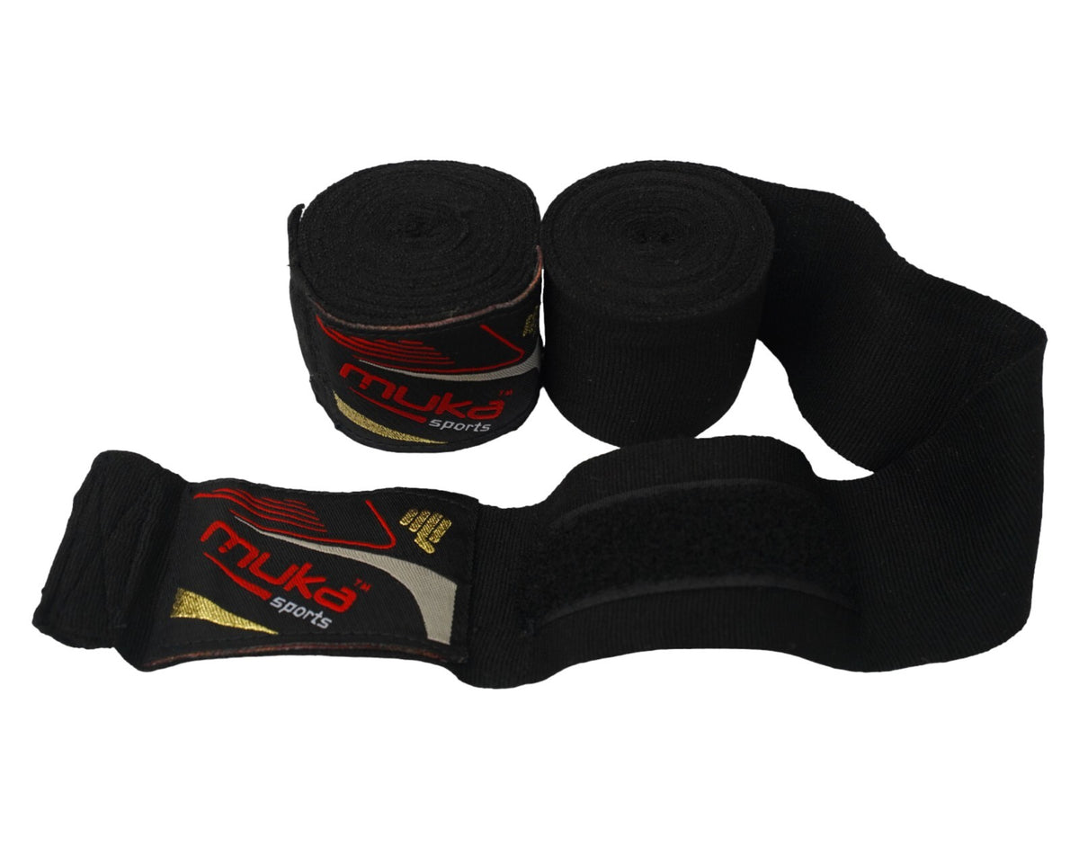 Boxing Hand Wraps 180" Elasticated Protectors for MMA Muay Thai Training Pair