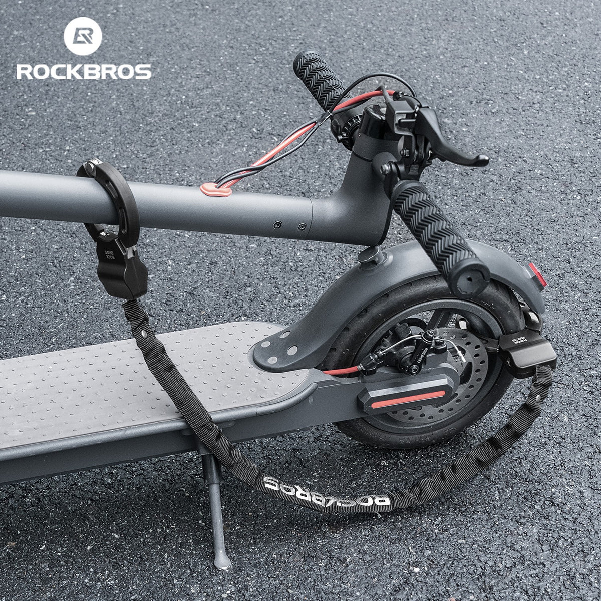 Bike Chain Lock 23.4 Inch Anti-Theft Security Lock with Key for Scooter and Bicycle
