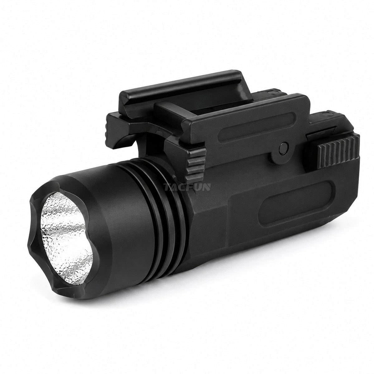 TACFUN 300 Lumen Polymer Flashlight with Quick Release Mount, Water-Resistant