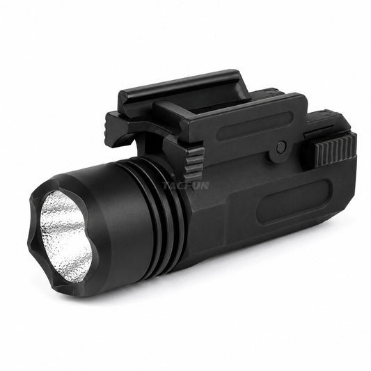 TACFUN 300 Lumen Polymer Flashlight with Quick Release Mount, Water-Resistant