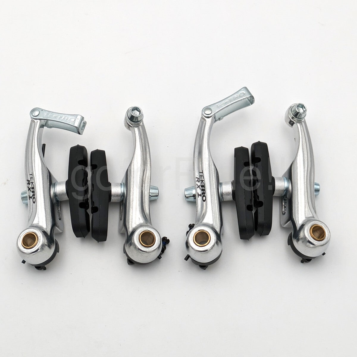 Tektro RX1 Mini V-Brake Canti Brake Set for Cyclocross Bikes - Silver, Front & Rear