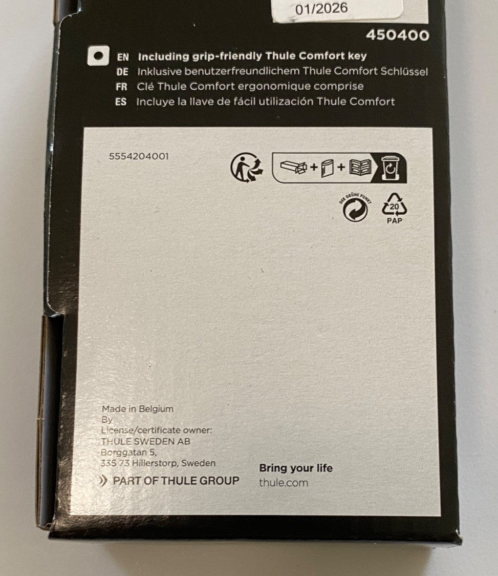 Thule One-Key System Lock Cylinders 4-Pack - Security Locking System