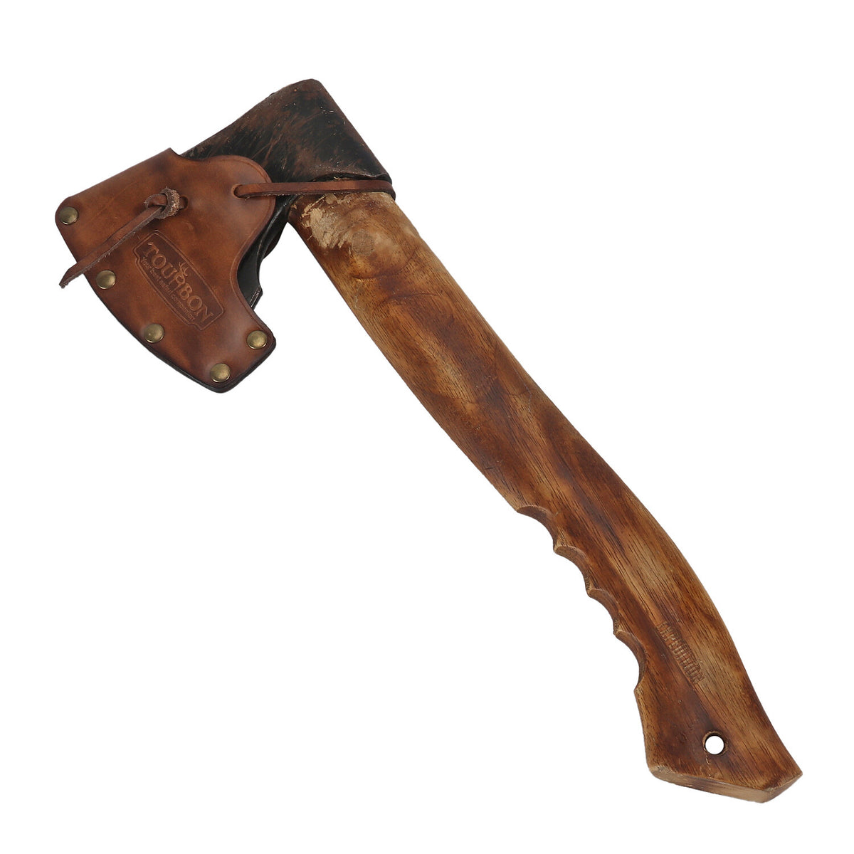 Leather Camping Axe Sheath with Lanyard - Fits Single Bit Hatchet