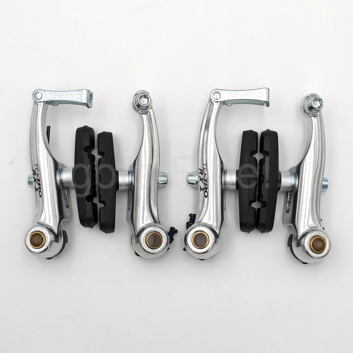 Tektro RX1 Mini V-Brake Canti Brake Set for Cyclocross Bikes - Silver, Front & Rear