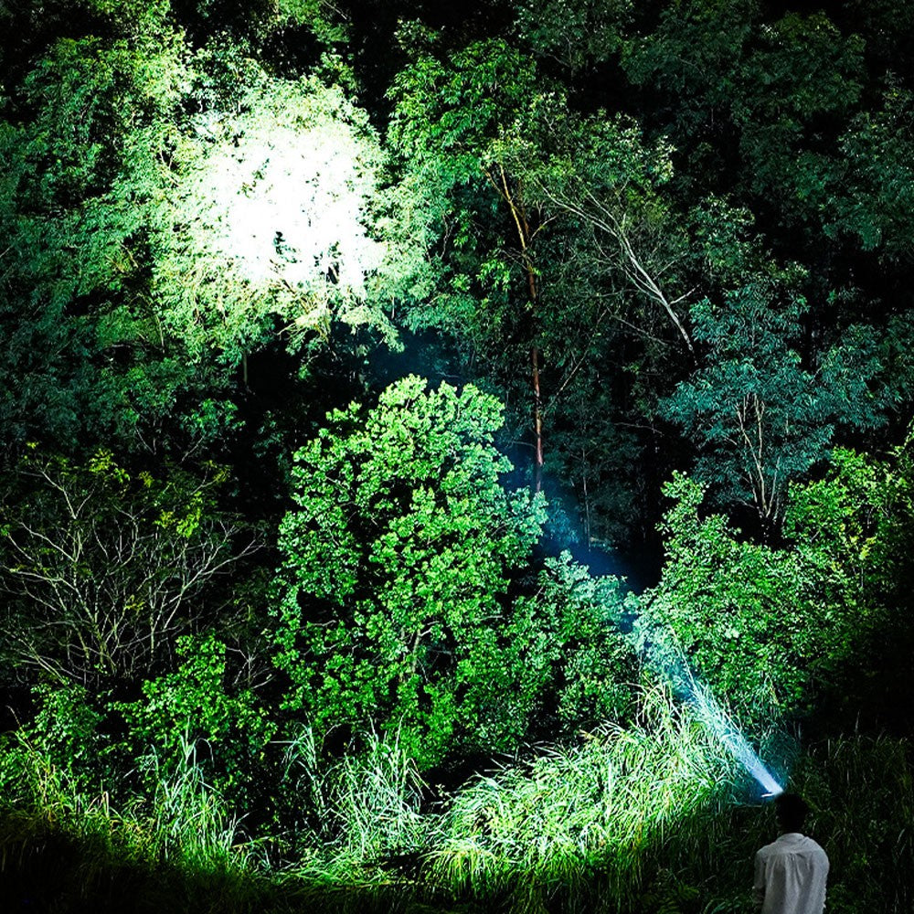 Rechargeable LED Headlamp with 6 Light Modes, Wide Beam, Wave Sensor