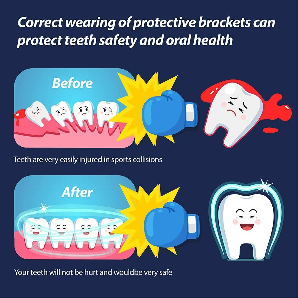 Gel Boxing Mouth Guard Gum Shield for MMA Rugby Teeth Protection