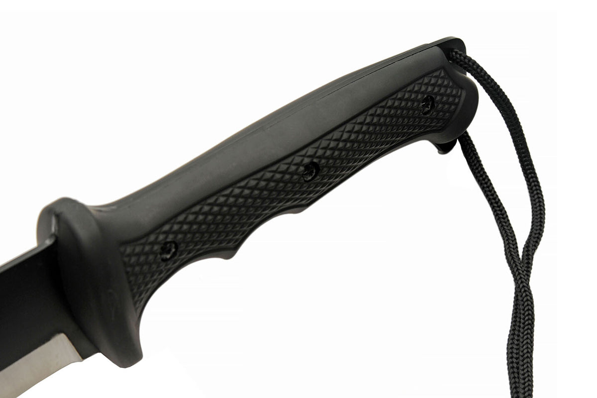Heavy Duty Stainless Steel Machete with Gut Hook & Sheath - Full Tang 20" Blade