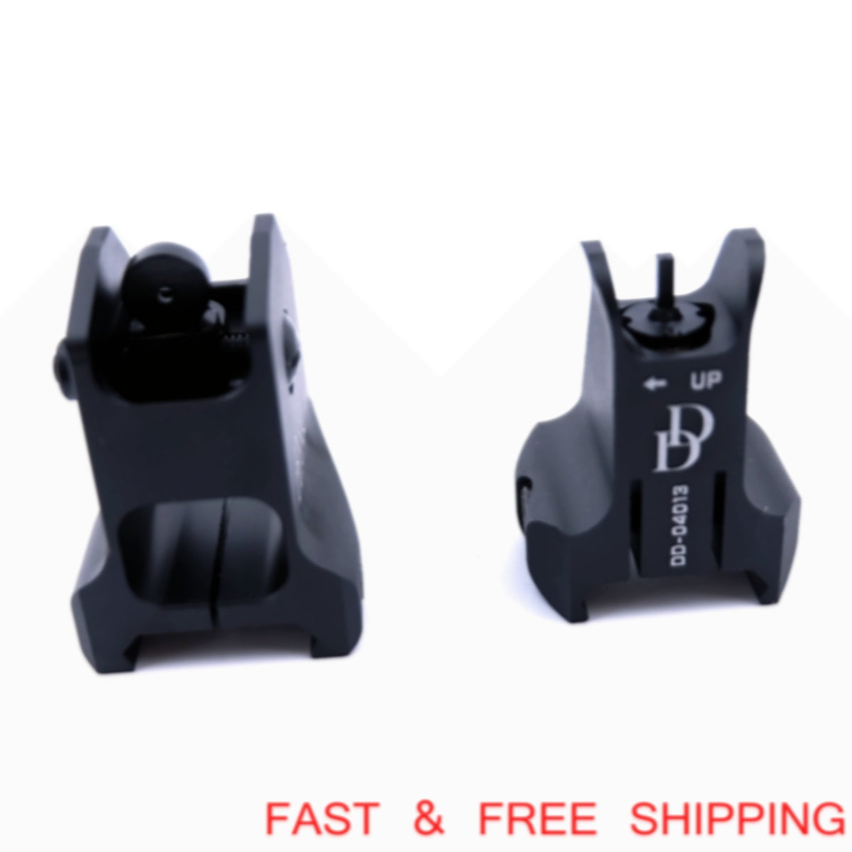 Tactical Low Profile Metal Sights Set for D & D Firearms - Front & Rear