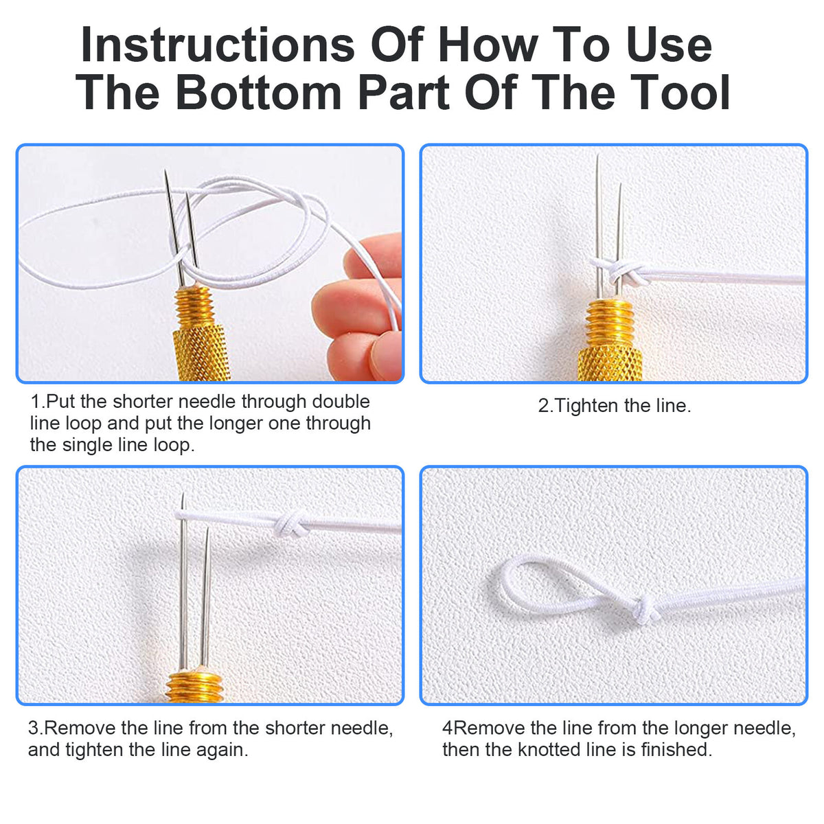 Fishing Knot Tying Tool with Line Clipper and Hook Nipper - Portable Brass Multifunctional