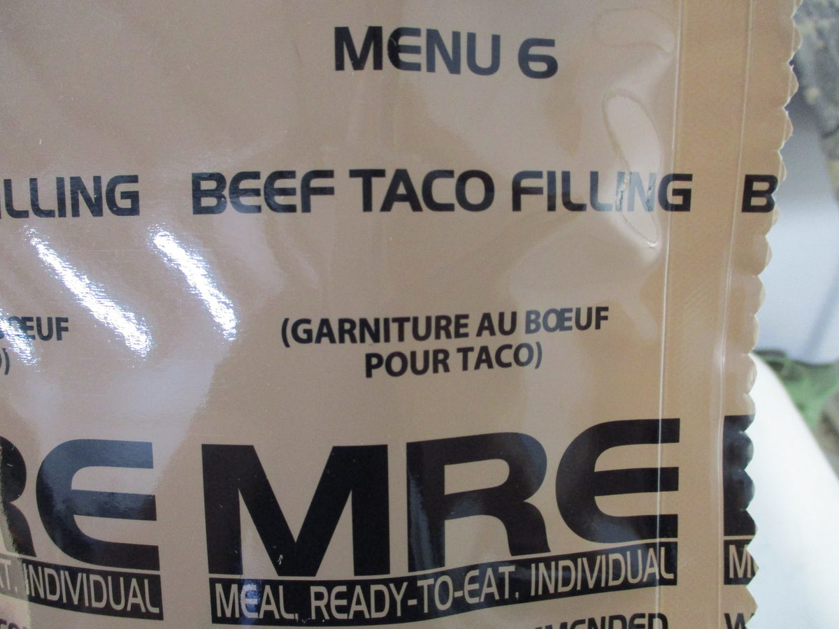 Genuine US Military MRE Meal - Ready-to-Eat, Shelf-Stable, Multiple Flavors