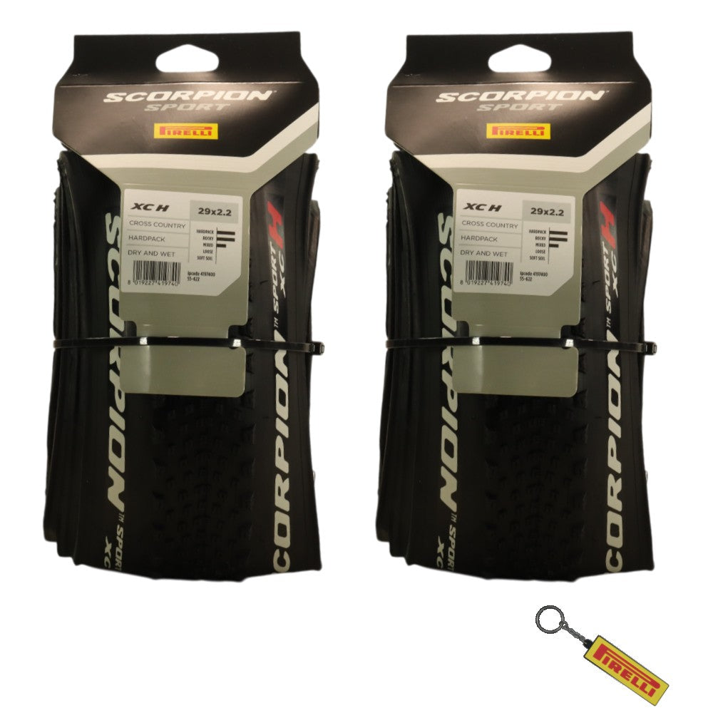 Mountain Bike Folding Tire 29x2.2 - Puncture Resistant, High Performance, 2 Pack