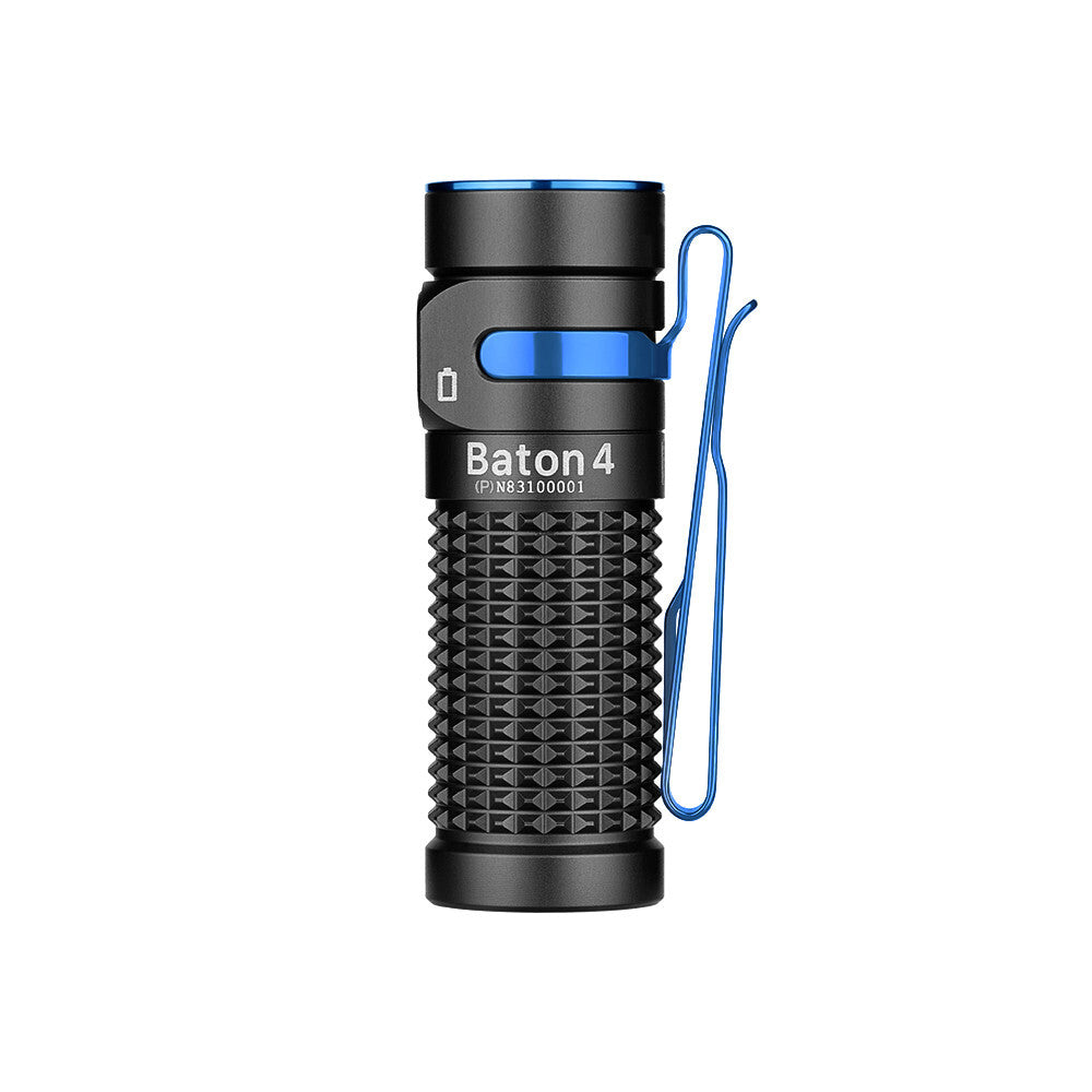 Rechargeable LED Flashlight with Charging Case and Compact Torch - Black