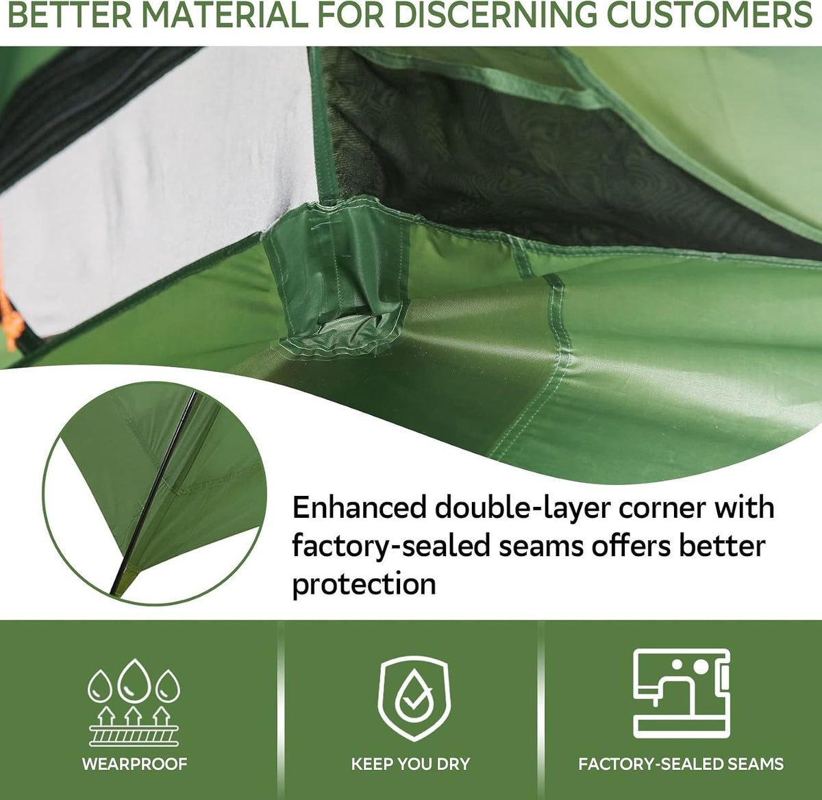 Lightweight Camping Tent for 1-6 Persons - Backpacking & Outdoor Gear