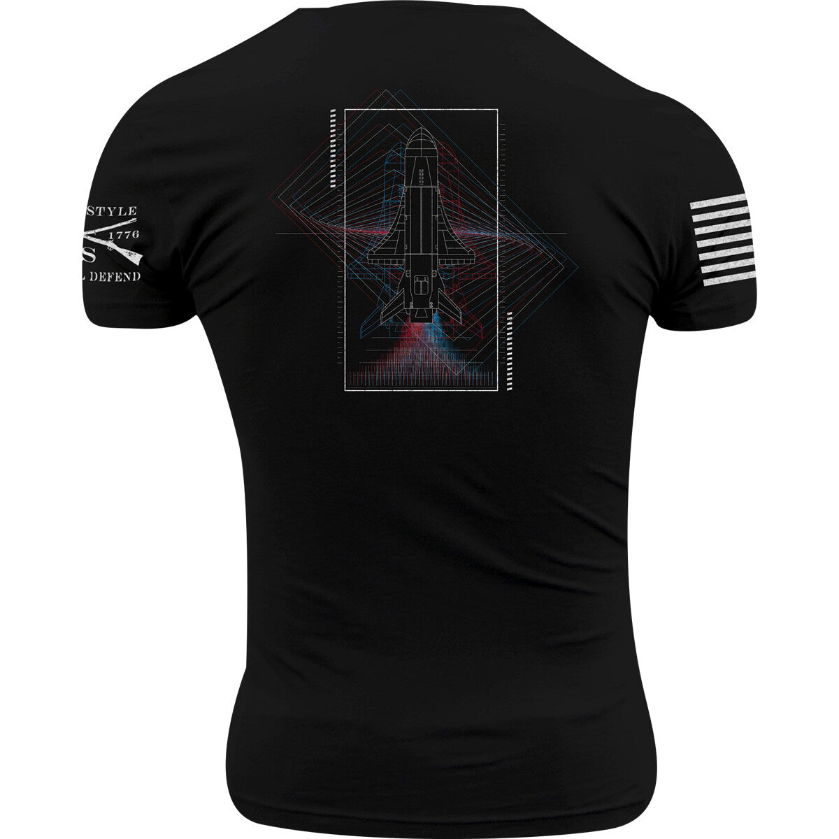 USSF Launch T-Shirt Black for Men and Women - Casual Athletic Tee