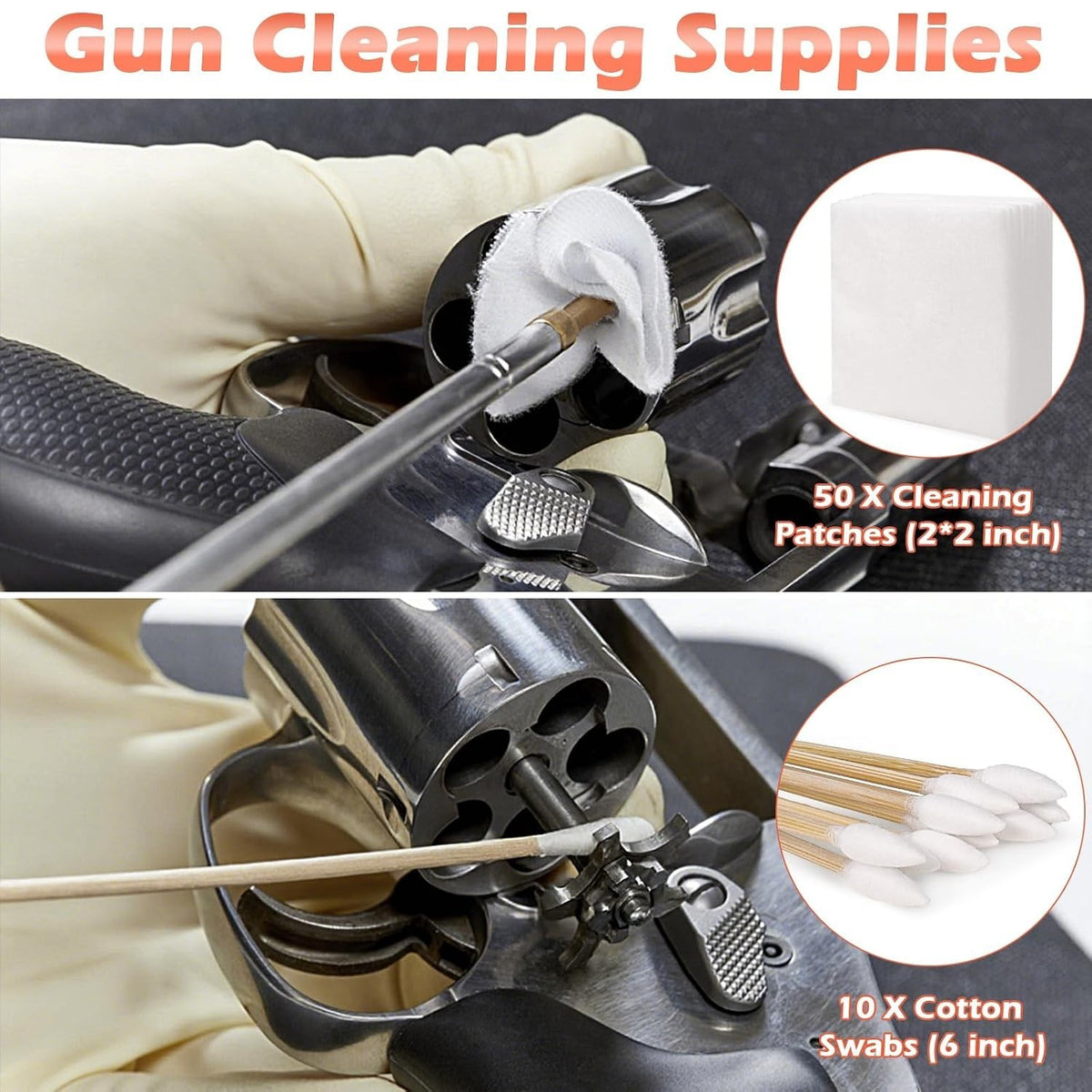 Gun Cleaner and Lubricant Kit - 4-in-1 Universal Spray & Oil for Firearms