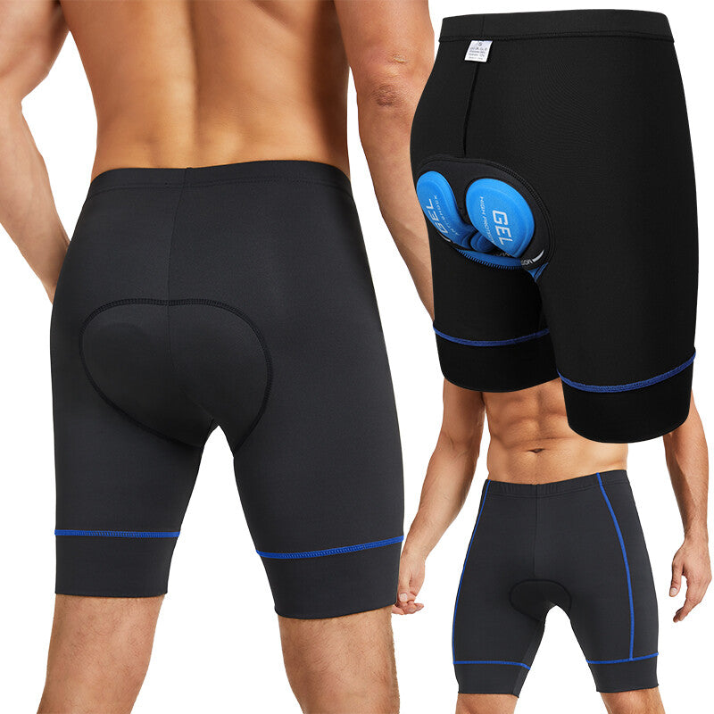Men Padded Cycling Shorts with 5D Gel Padding - Breathable Biking Tights
