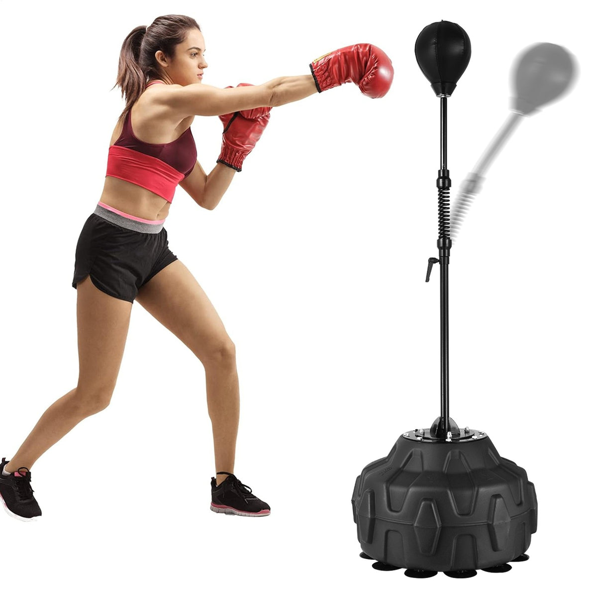 Adjustable Speed Bag with Stand Boxing Reflex Training Equipment