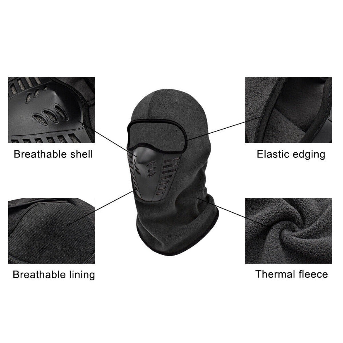 Balaclava Face Mask Winter Neck Gaiter for Outdoor Sports Motorcycle Snowboarding