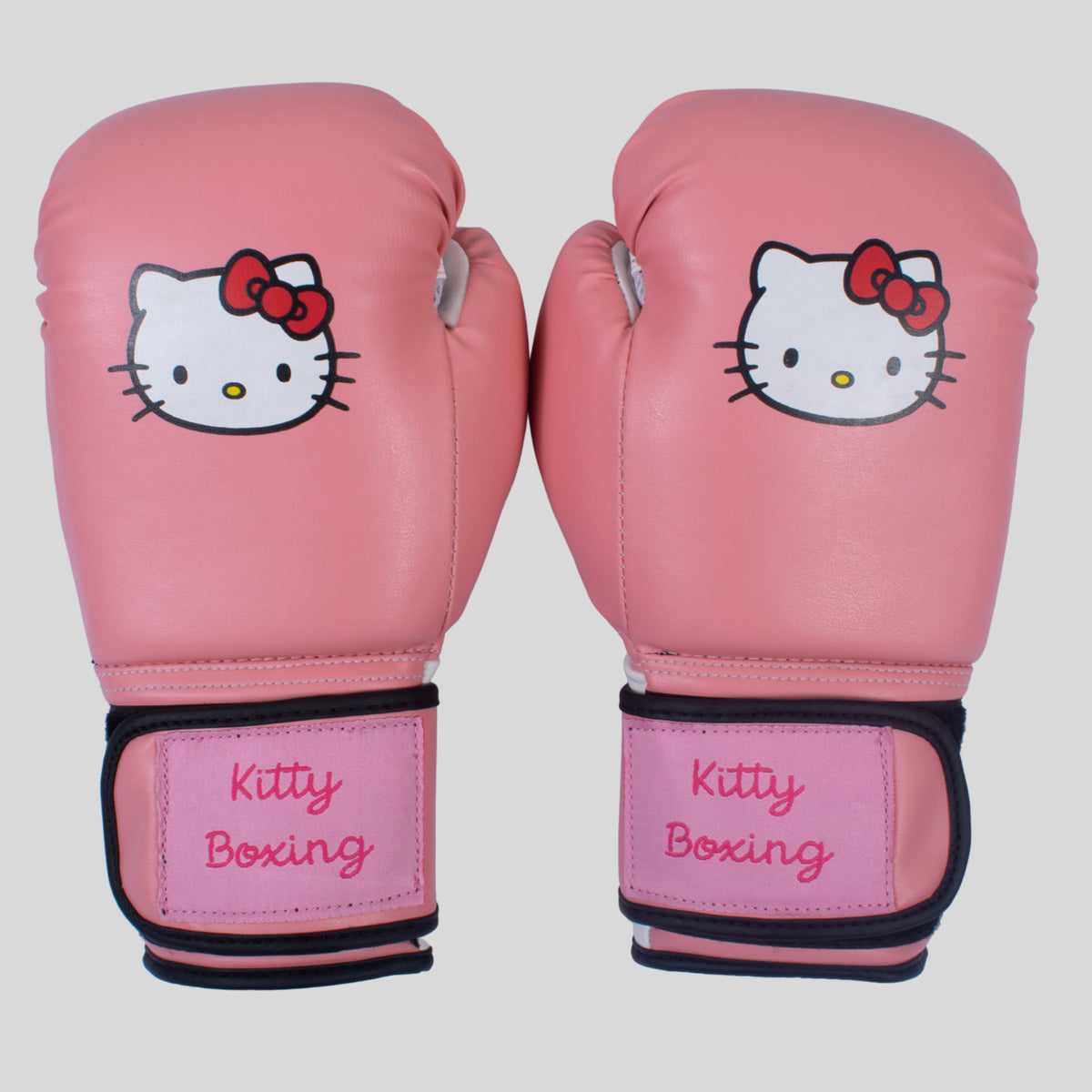 Pink Kids Boxing Gloves 6oz for Training & Protection - Kitty Print