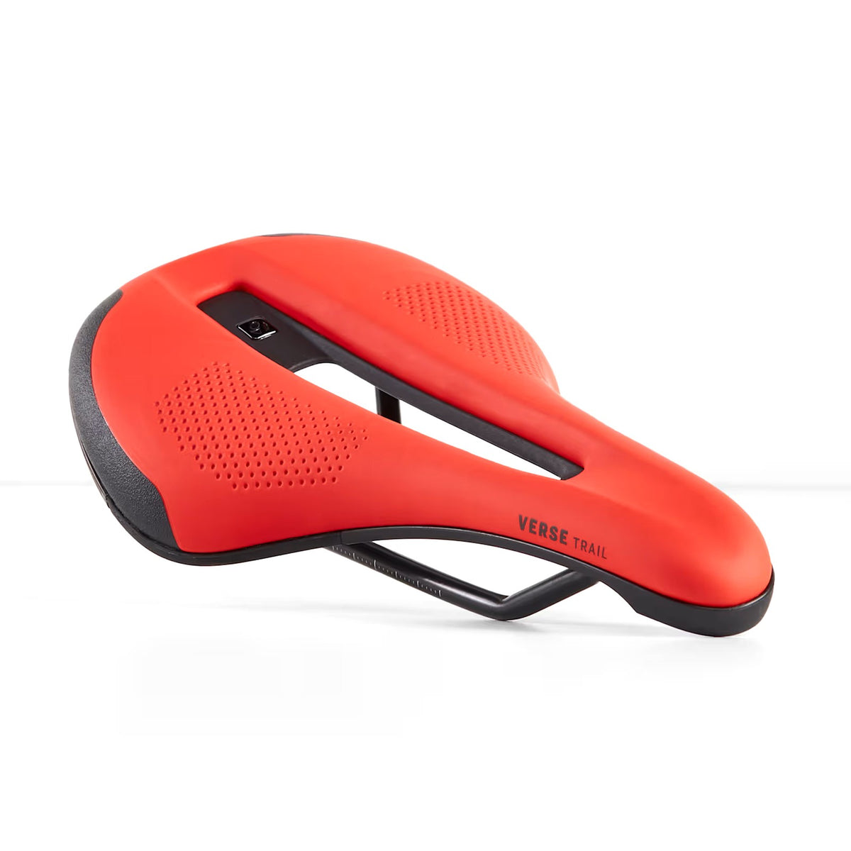 MTB Bicycle Saddle - 155mm Red Trail Seat for Mountain Bikes