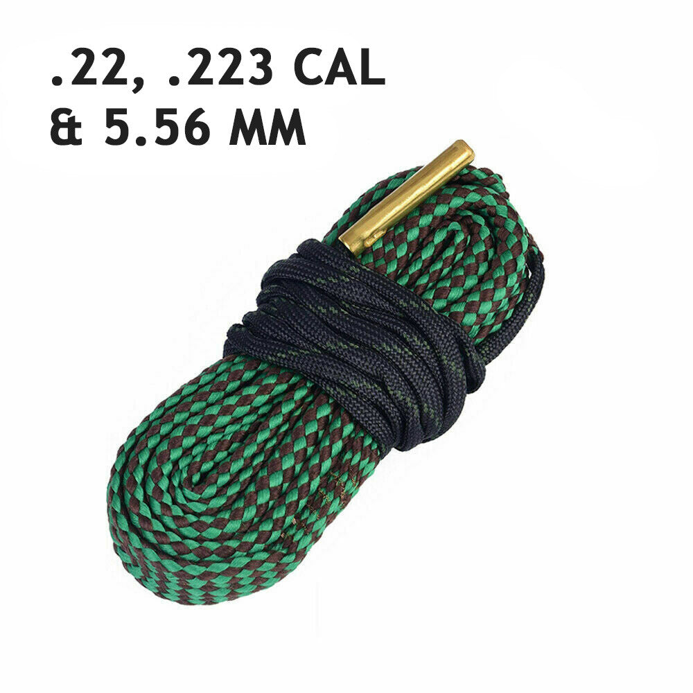 Bore Rope Gun Barrel Cleaning Snake for .22, .223 & 5.56mm Rifles and Handguns