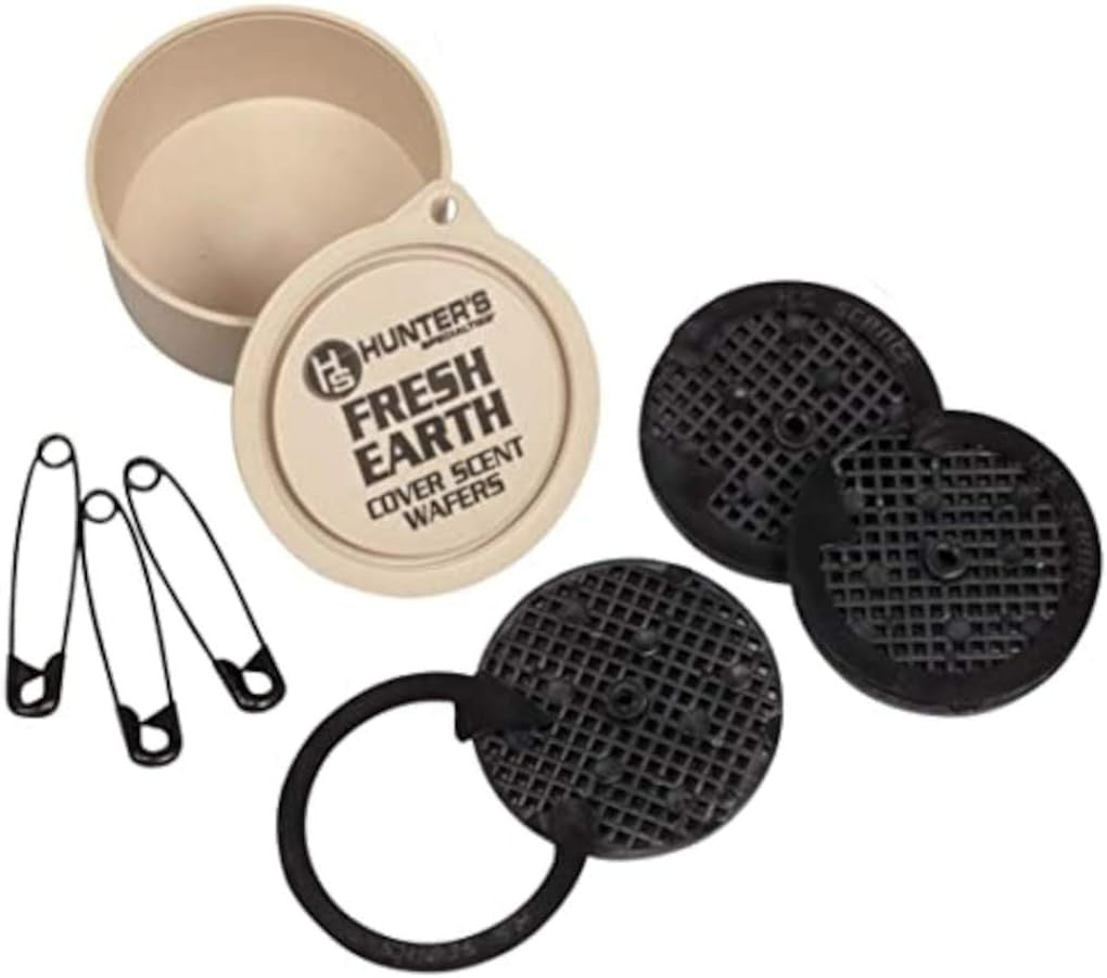 Long Lasting Scent Wafers for Hunting - 3 Pack with Safety Pins - Deer Attractant & Cover Scent