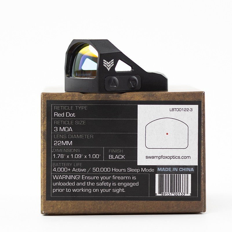 1x22mm Red Green Dot Pistol & - 3 MOA