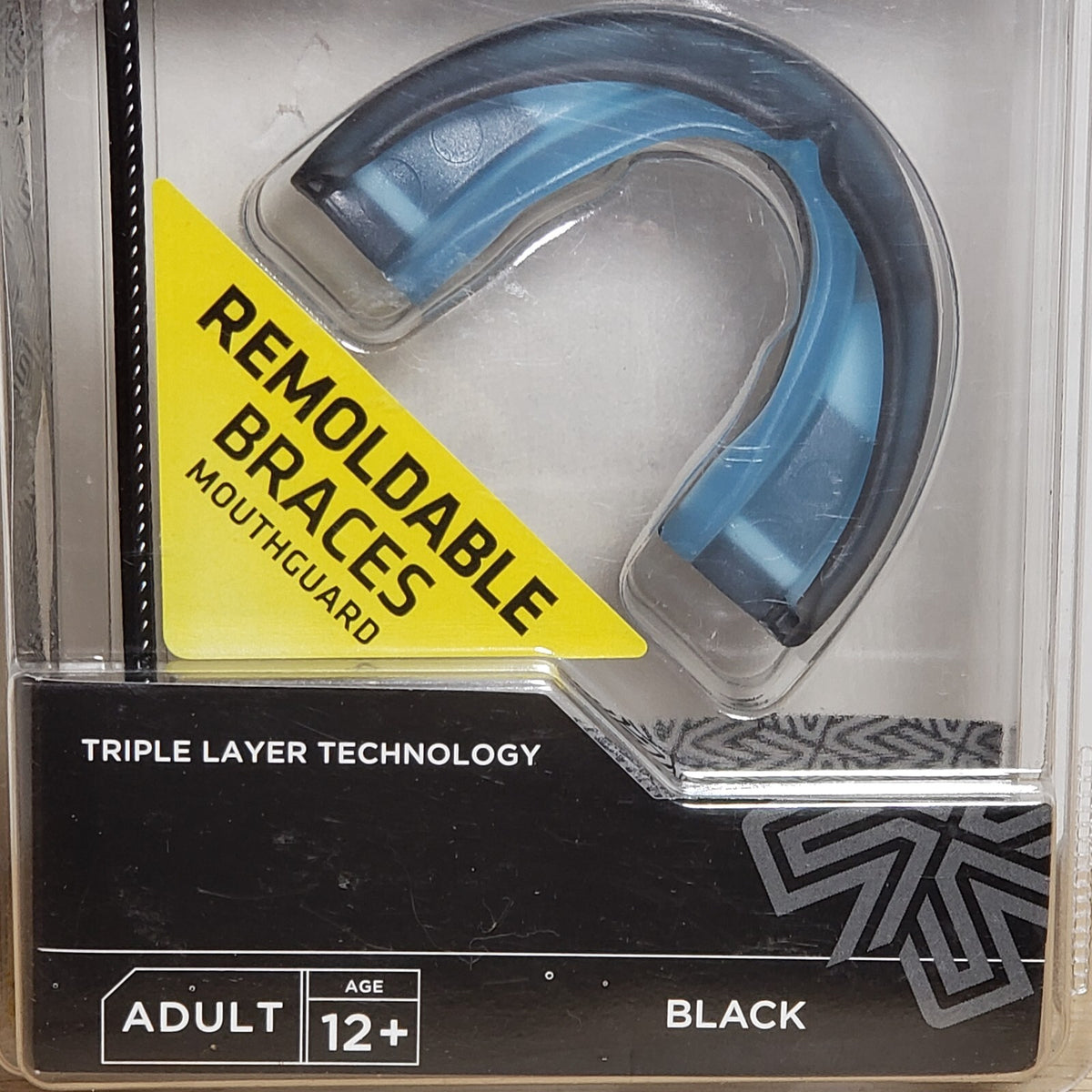Remoldable Sport Mouthguard for Football - Black, Shock Doctor Ultra Braces