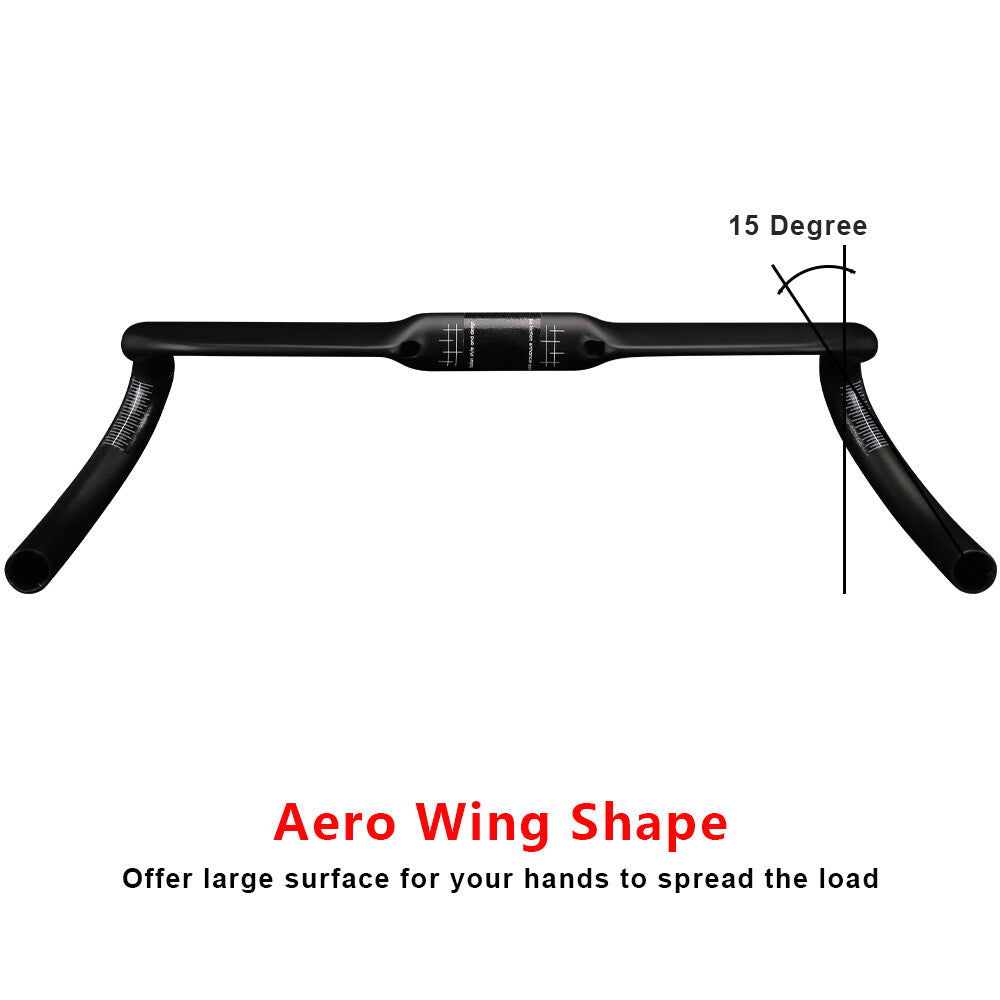Carbon Drop Handlebar for Road Bike 31.8mm Inner Routing Racing Bike Bar