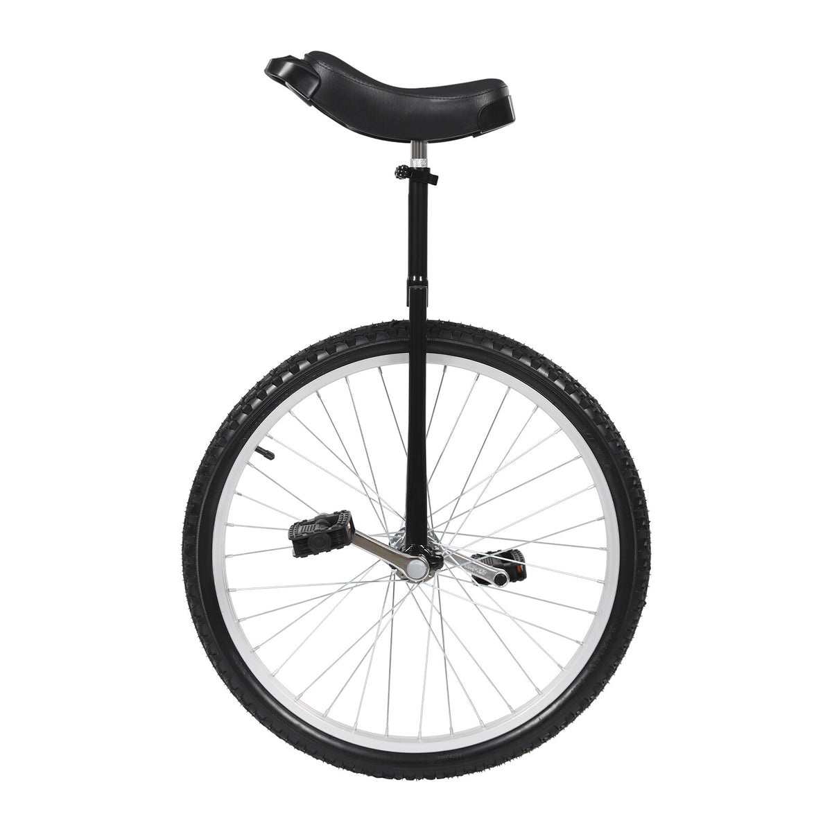 24-Inch Adjustable Unicycle for Adults, Steel Frame, Unisex Ride Bike
