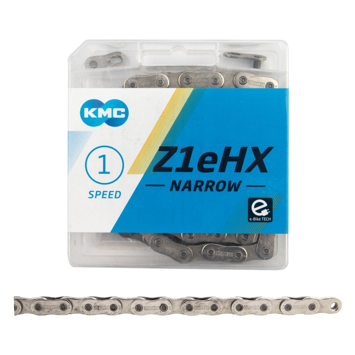 Single Speed Bicycle Chain 112 Links - Narrow 3/32" Silver Bike Chain