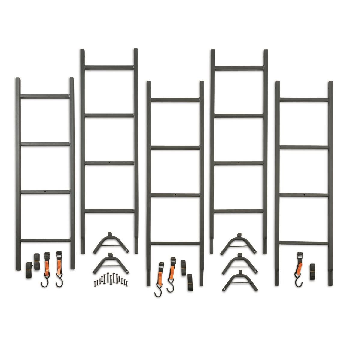 20 ft Tree Stand Ladder with Wide Steps and Secure Attachments