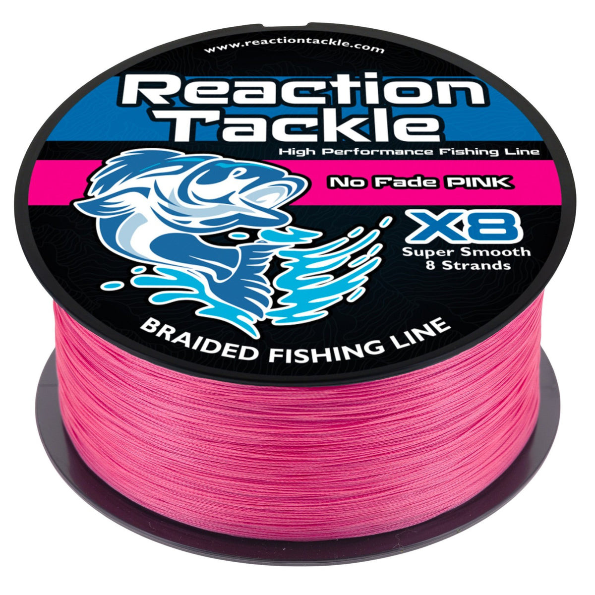 Braided Fishing Line No Fade Pink 8 Strand High Performance Saltwater & Freshwater