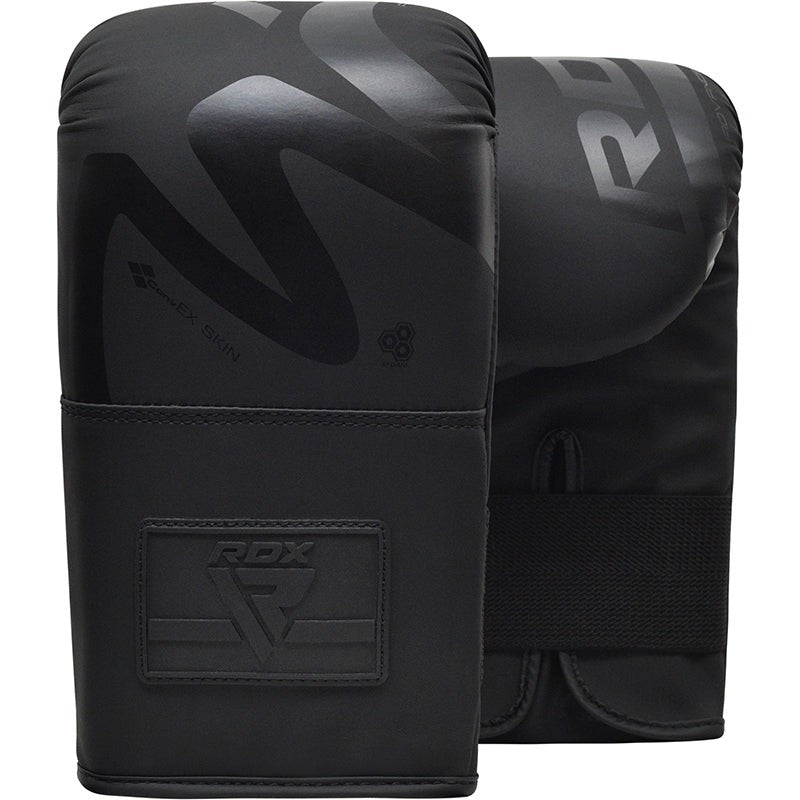 Heavy Punching Bag Gloves - Maya Hide Leather Punch Mitts 4OZ Black